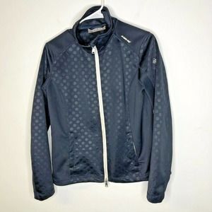 Eurostar Womens Equestrian Jacket Blue Full Zip Size L Textured